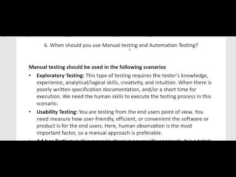 Manual Testing Vs Automation Testing