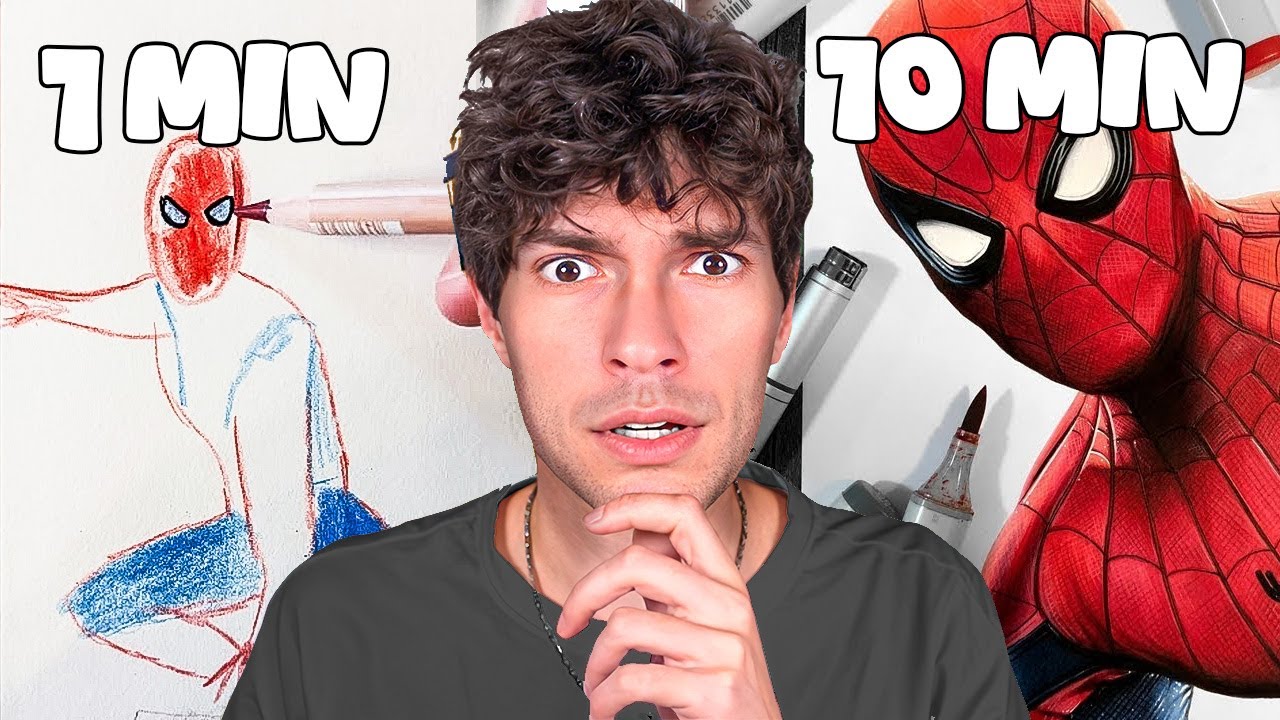 Dessin en 1 Minutes VS. en 10 Minutes ! (je suis choqué)
