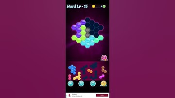 Block! Hexa Puzzle~Rainbow B block 7 to 10 levels~ level-15