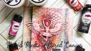 DIY Resin Art on Canvas Tutorial  | immix chroma burst | How To Make Altered canvas | #DIYCanvas