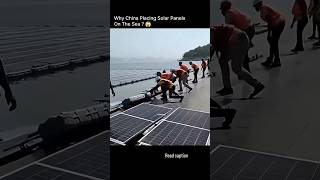 the installation of a massive floating solar power plant.