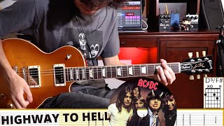 Highway To Hell - AC/DC - Guitar Cover/Lesson - "Mini" Play-Along w/TAB