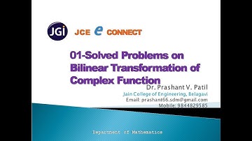 02.Solved problems on Bilinear Transformation of a Complex function