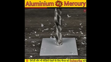 Aluminium and Mercury Science Experiment !! #shorts#aluminium#vs #mercury#experiment#science#factex