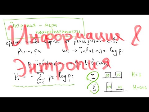 Энтропия и измерение информации