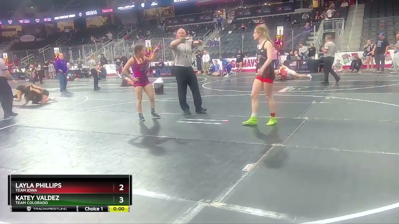 100 Lbs Semifinal - Katey Valdez, Team Colorado Vs Layla Phillips, Team Iowa E7cf