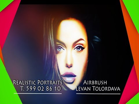 პორტრეტების ხატვა აეროგრაფიით /წალენჯიხელი  მხატვარი ლევან თოლორდავა