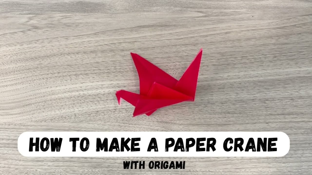 How to Make an Origami Paper Crane