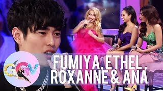 Ethel, Roxanne and Ana talk about the food they would serve to Fumiya | GGV