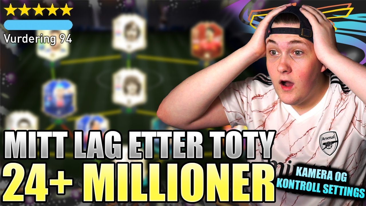 MITT LAG ETTER TOTY!🔥 VISER MINE SETTINGS👀 - Norsk FIFA 21