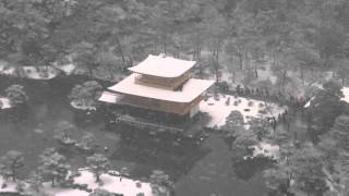 空撮・京都雪景色
