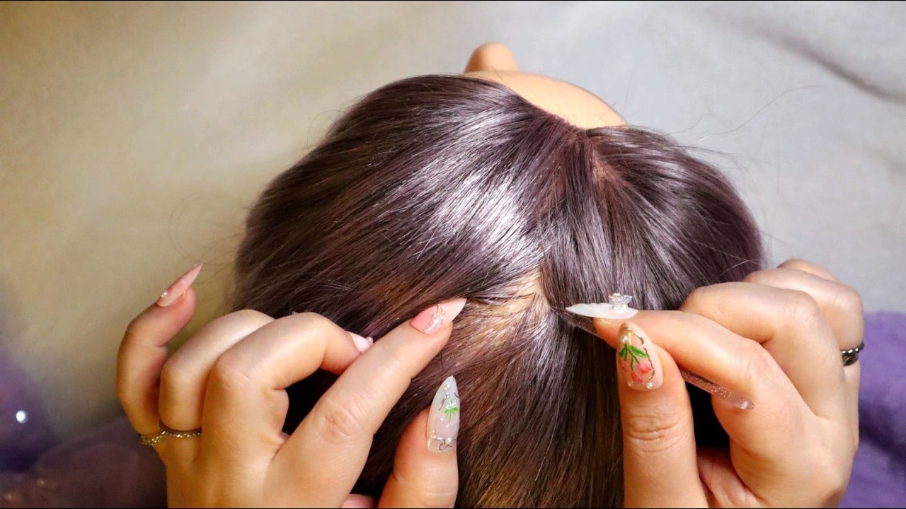 ASMR Sleepy Scalp Check & Scratching, Hair Brushing To Beat Insomnia