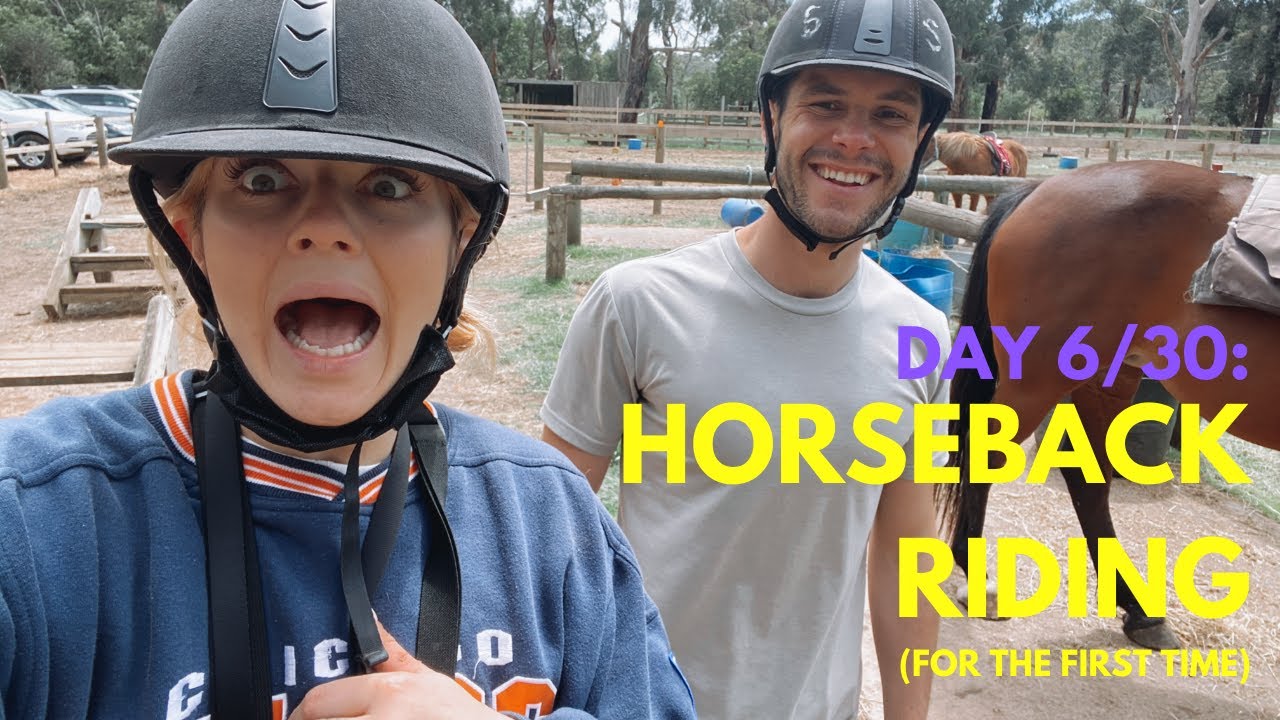 trying horseback riding (for the first time)
