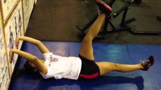 Abs Deadbug with wall press