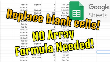 Replace blank cells with zeros (or anything else) THE EASY WAY in Google Sheets