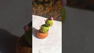 cactus 🌵 making with super clay 🥰 satisfying clay art 🎨 easyclayart #shorts #ytshorts