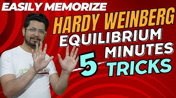 Hardy weinberg equilibrium explained in 5 minutes | Hardy weinberg principle mnemonics
