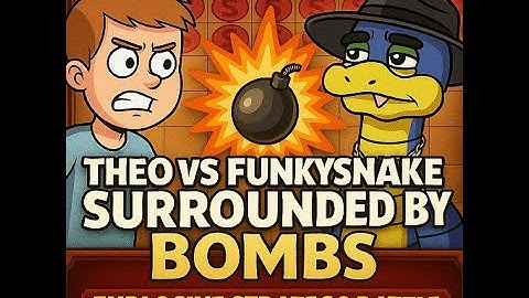 Theo VS Funkysnake Surrounded by Bombs | Explosive Stratego Battle