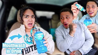 REPLACING My Wife’s Drink With MOUTHWASH!! *hilarious*