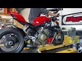 2020 Ducati V4 Streetfighter Dyno Pulls!  HP Pulls - Stock to Arrow Slip-On!
