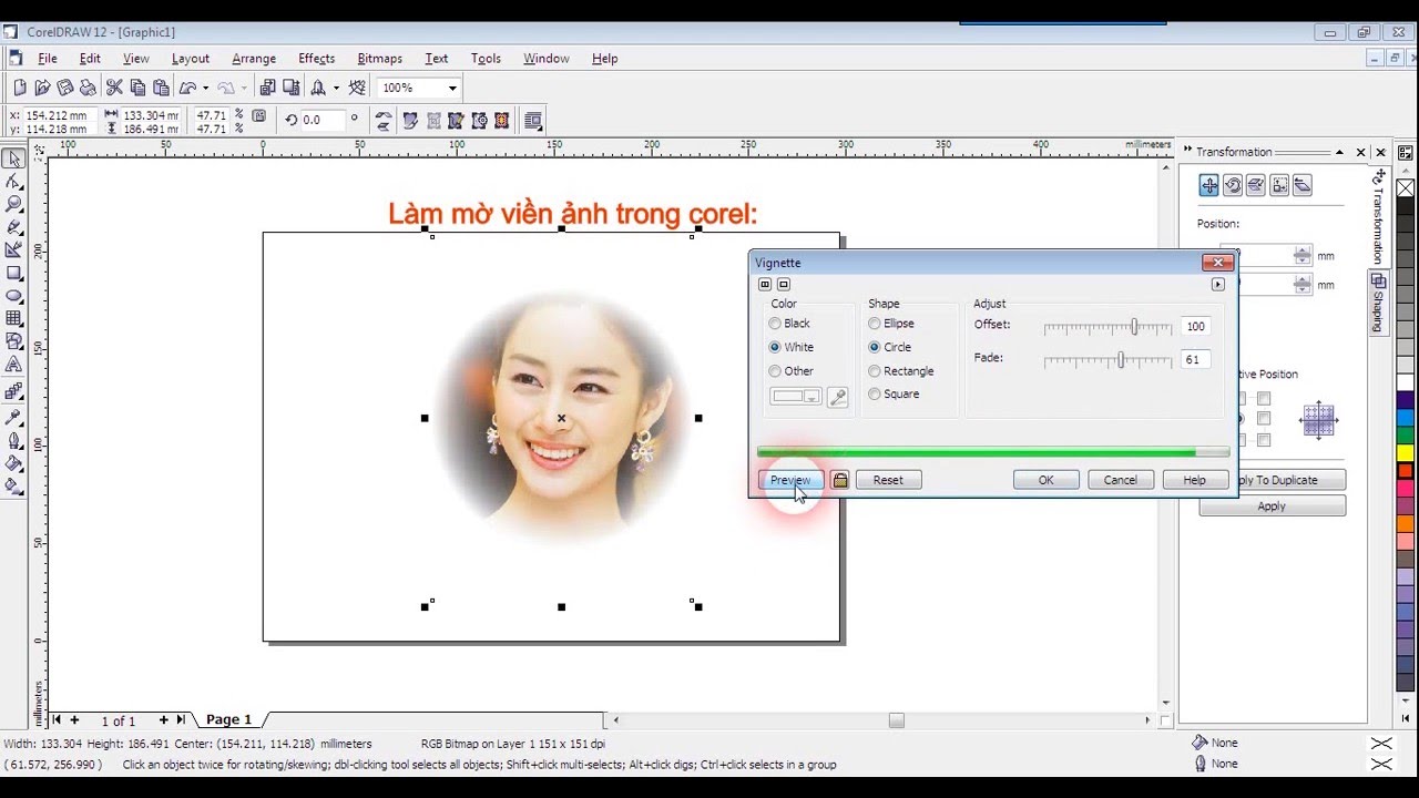 Cách làm mờ ảnh trong Corel đơn giản từ A  Z chỉ trong 1P