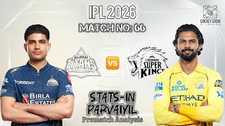 IPL 2026 : GT 🆚 CSK | Pre-Match Analysis | Stats-in Parvaiyil ⚡️
