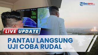 Potret Kim Jong Un Saat Awasi Langsung Peluncuran Uji Coba Rudal Balistik Korea Utara