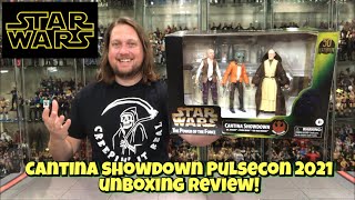 Cantina Showdown PulseCon 2021 Star Wars Black Series Unboxing & Review!