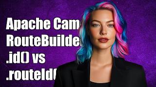 In Apache Camel RouteBuilder configure, what is the difference between .id() and .routeId()