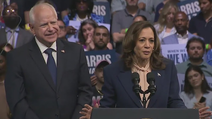 Vice President Kamala Harris, Minnesota Gov. Tim Walz host first joint rally in Philadelphia