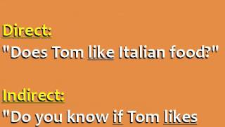 Direct and Indirect Questions in English