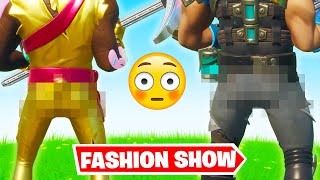 Stream Sniping Fortnite FASHION SHOWS with THICC SKINS... 