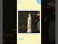 Hand-Carved Our Lady of Lourdes Statue: Pearl White Beech Wood, Catholic Gift