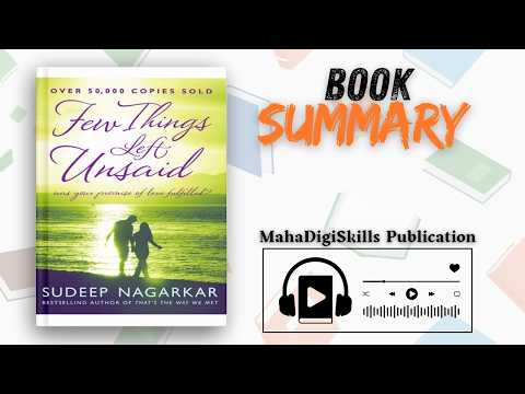 Few Things Left Unsaid Book Summary in Hindi | Love Story Explained | MahaDigiSkills Publication