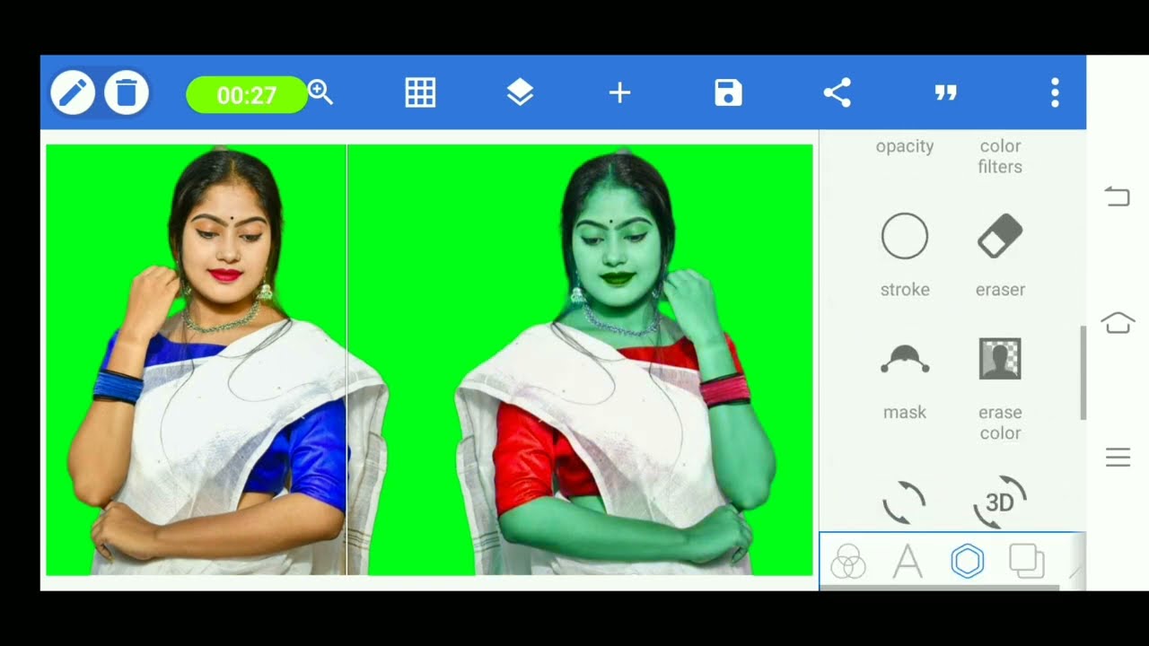 How To Joint image Editing Green Background stylish Effect YouTube