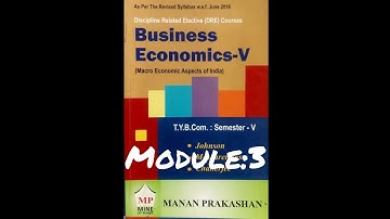 TYBCOM SEMESTER 5 | BUSINESS ECONOMICS | MODULE:3 MANAN PRAKASHAN NOTES #tybcom