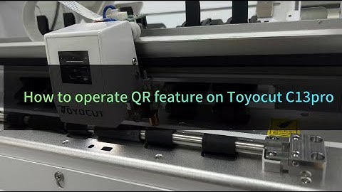 Tutorial-How to set QR feature working on Toyocut Label Cutter C13pro