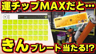 ラッキーチップでパレット埋めると運気があがってガチャで金プレート出るんじゃね！？と思いついてやってみると…？？【スプラトゥーン3】 スプラ小ネタ