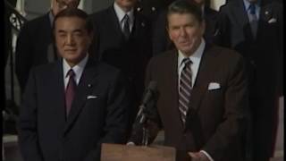 President Reagan and Prime Minister Nakasone of Japan Photo Ops. January 18, 1983