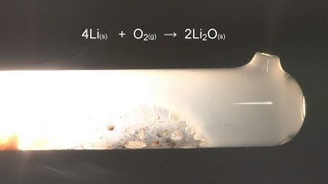 Reaction of Oxygen with Lithium