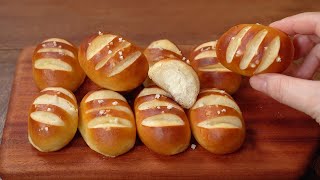 [SUB] How to make a cream cheese pretzel :: Without fermentation :: Mini pretzel :: Fluffy pretzel