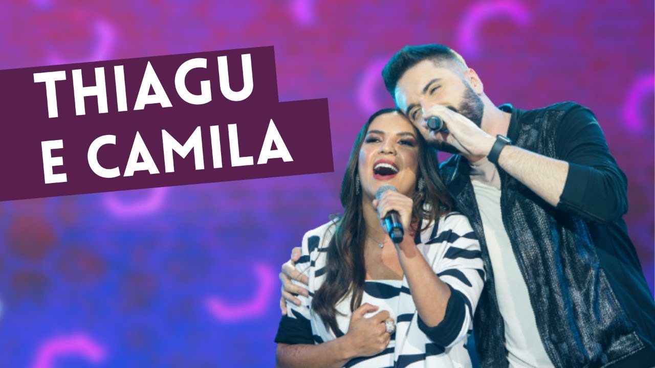 Camila Caetano e Thiagu Barbosa cantam Chitãozinho e Xororó no Faustão