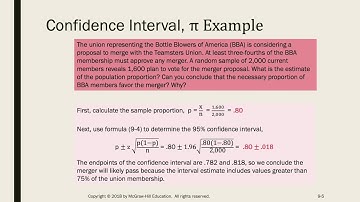 Confidence Intervals for Proportions & Determining Sample Size (Ch 9, part II)
