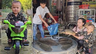 Cooking Fish After A Hard Day's Work - Single Mother Buys Her Son A Police Car - Farm - anh hmong