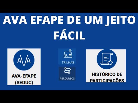 DESVENDE AVA EFAPE SP DE FORMA SIMPLES