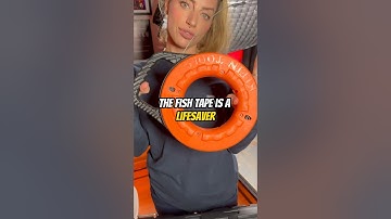 🐟FISHTAPE = lifesaver for running cable #lowvoltage