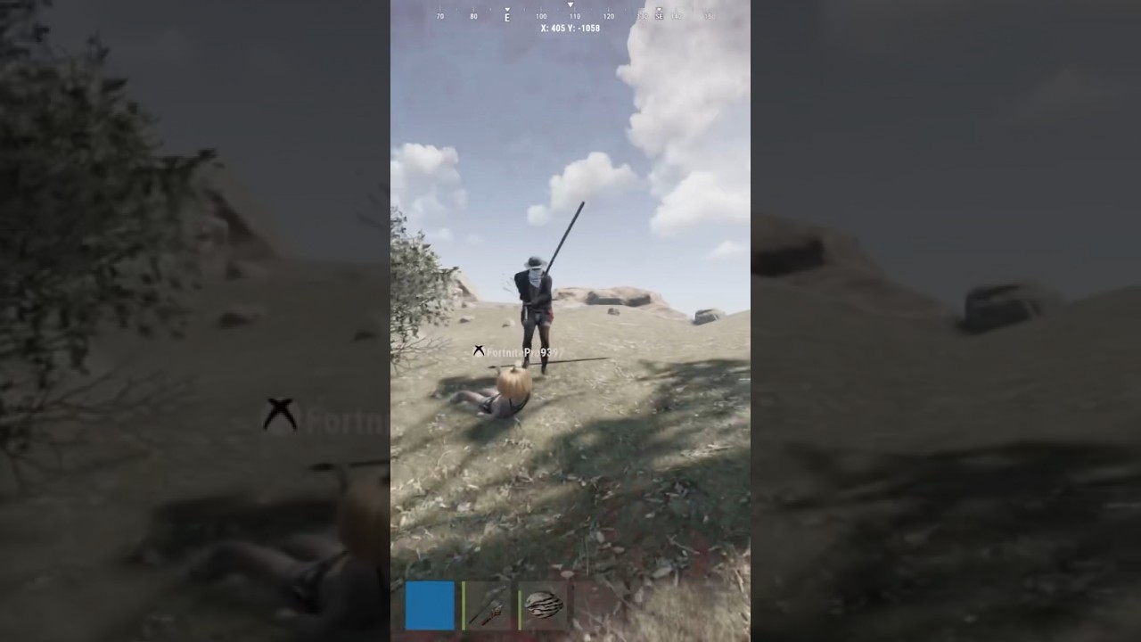 Rust 1v2 with a spear