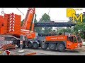 DEMAG AC500-2 MOBILKRAN LIEBHERR LG1550 GITTERMASTKRAN BAUSTELLE U-BAHN BRÜCKE DREAM MACHINES