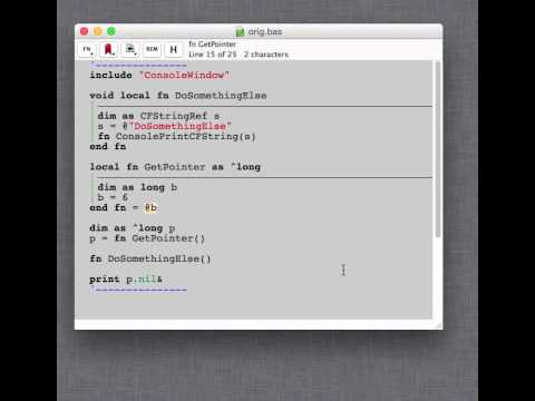 Pointer Challenge in FutureBasic