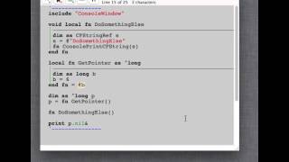 Pointer Challenge in FutureBasic
